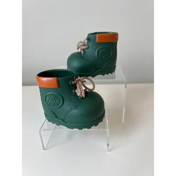 Cabbage Patch Kids Army Green and Brown Hiking Boots 1996 Mattel CPK - Picture 2 of 7